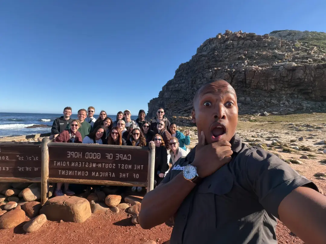 Sim Mdunyelwa, tour guide in Southern Africa
