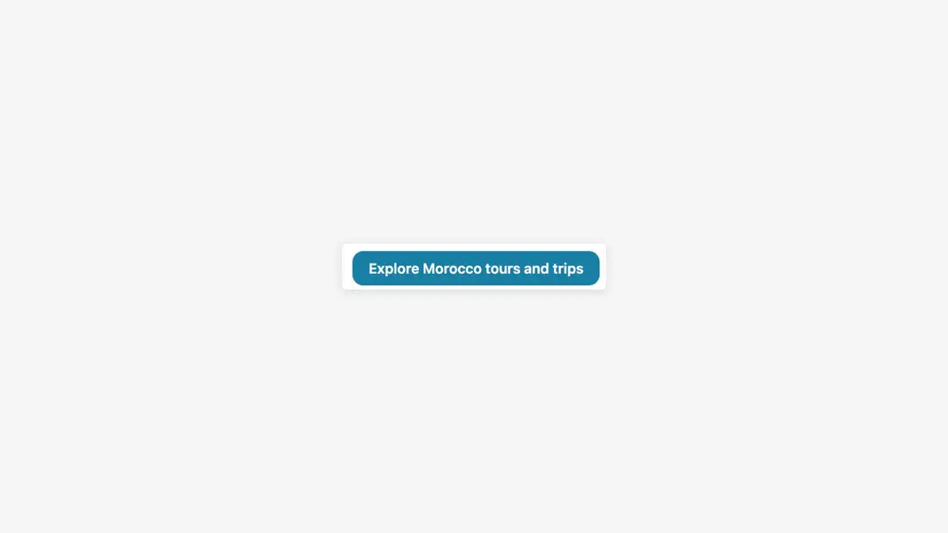 TourRadar smart link tour widget embedded on a travel agent website - inline teal button linking clients to browse and book tours