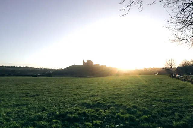 Castle at sunset, Ireland